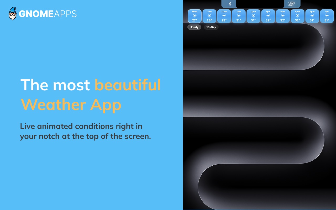 Notchcast Weather — live weather in your Mac's notch